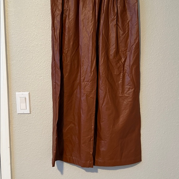 Simonett Women’s Brown Wide Leg Baggy Comma Pants High Rise‎ Medium - Picture 4 of 14